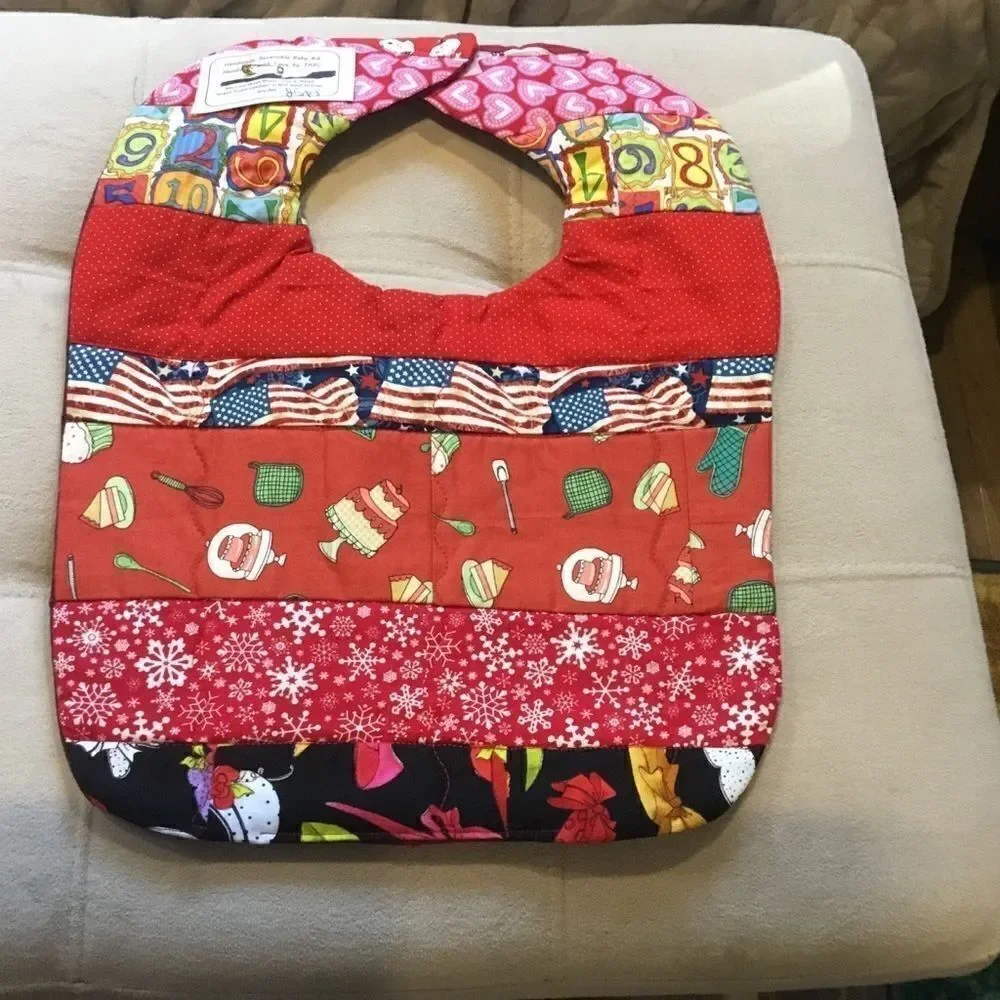 3/$25 or $12 ea.  NWT I Spy Hand Crafted Quilted Reversible Baby Bib